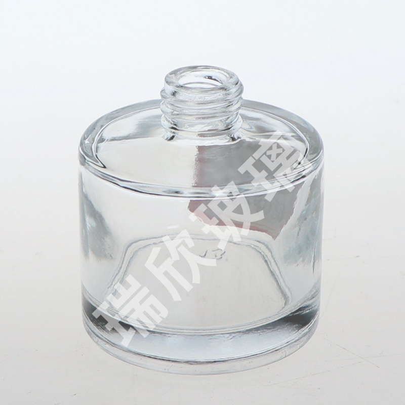 Tipo redondo 100ml difusor de Reed da garrafa de vidro com tampão do rolo